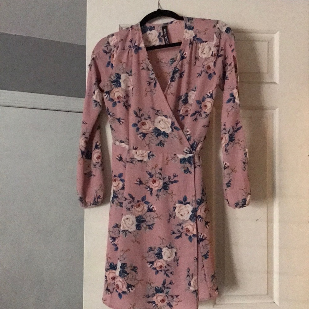 Floral wrap dress